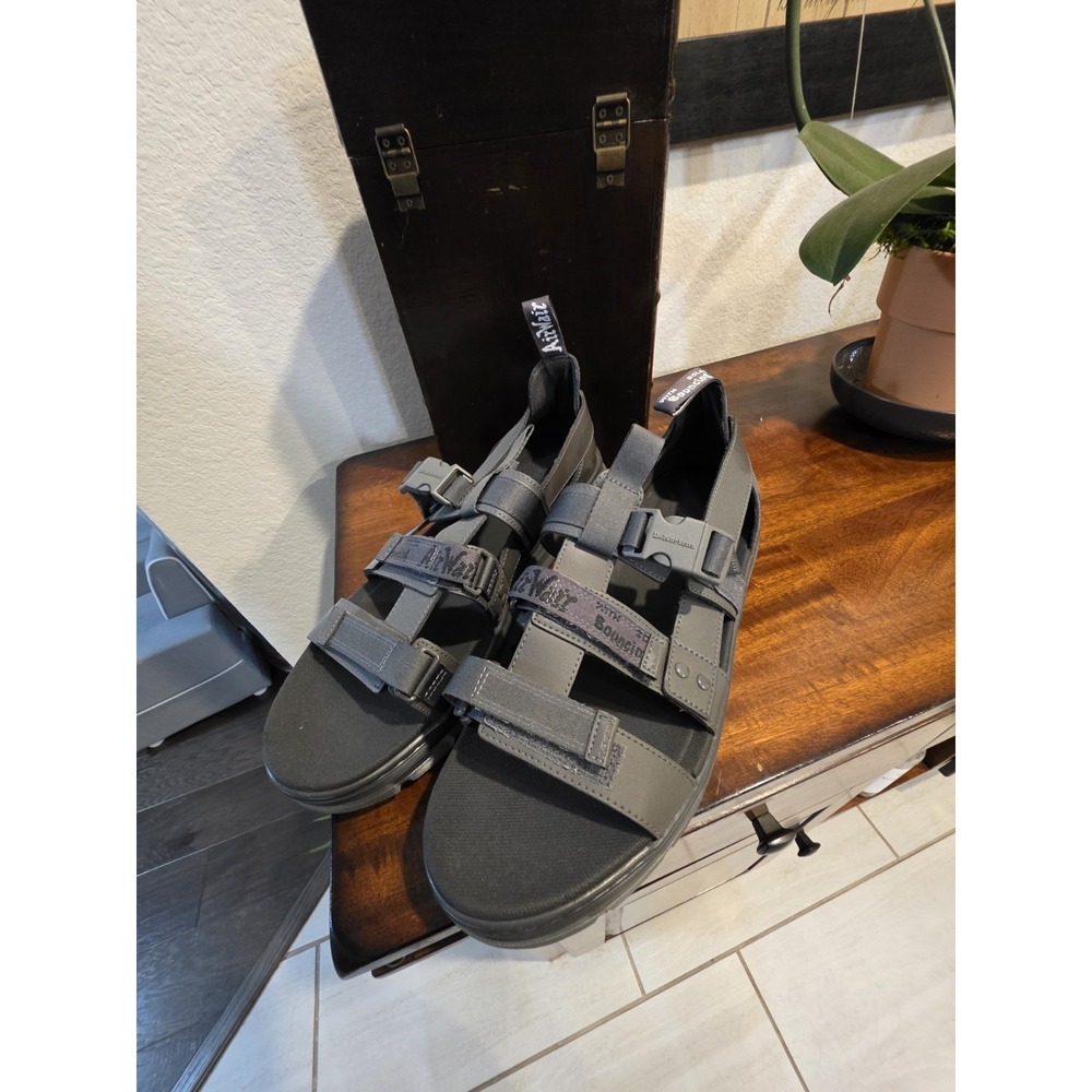Dr Martens Pearson Webbing Sandals Black Mens Size 14 Lug‎ Sole Chunky Strappy